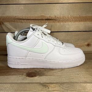 Women’s Size 9 - Nike Air Force 1 '07 “White Barely Green” Sneakers DN1430-103